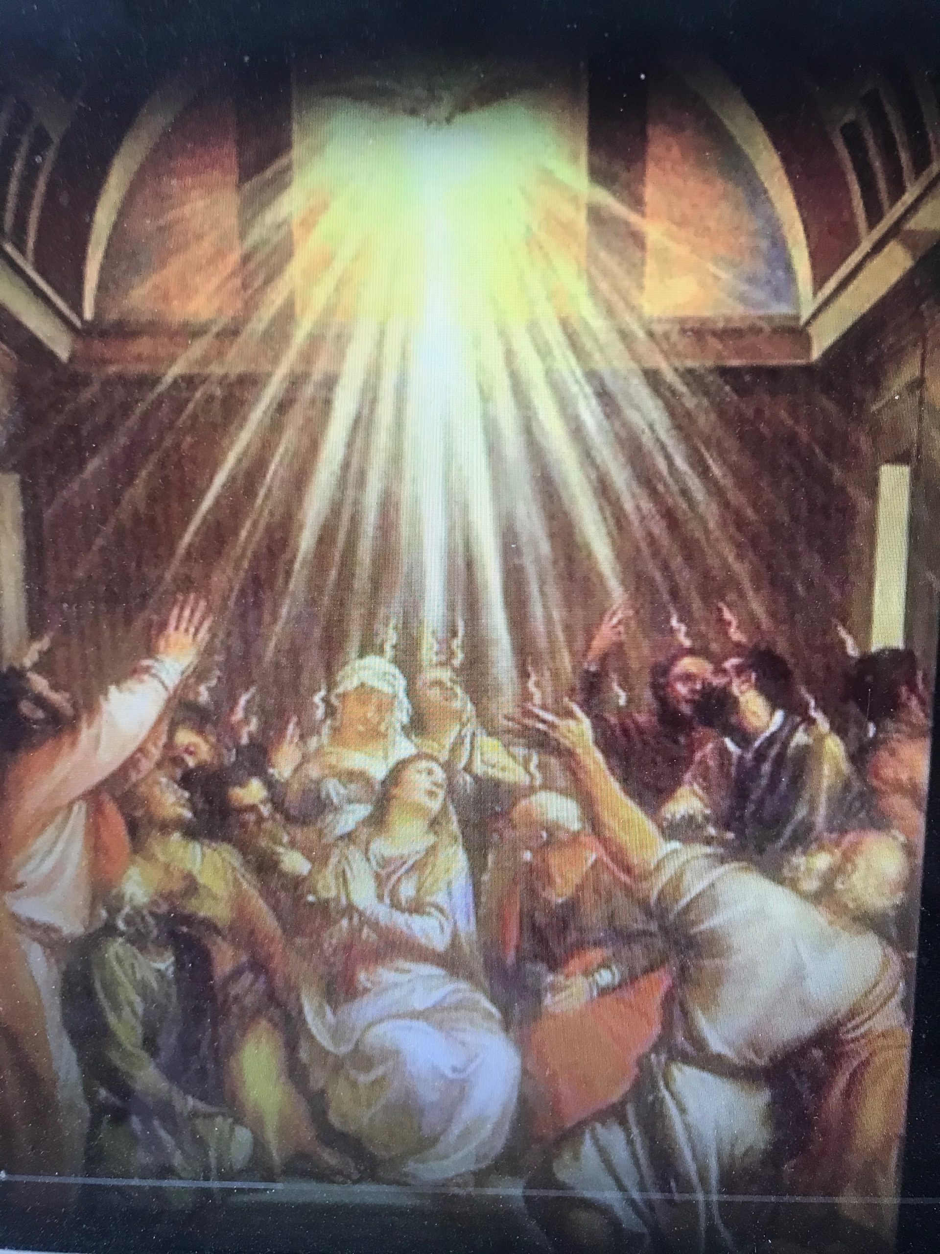 Pentecost with Holy Spirit Descending